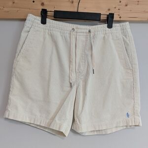 Polo By Ralph Lauren Prepster Corduroy Men's Cream Shorts
